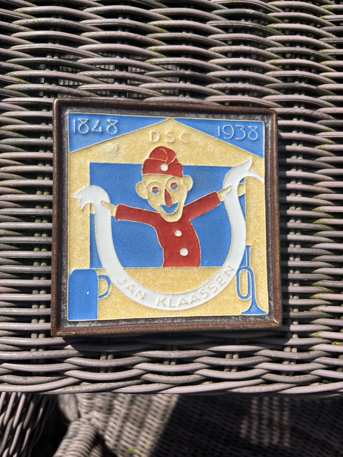 Porceleyne fles Vintage Jan Klaassen tegel - 1848-1938 DSC, Ophalen of Verzenden