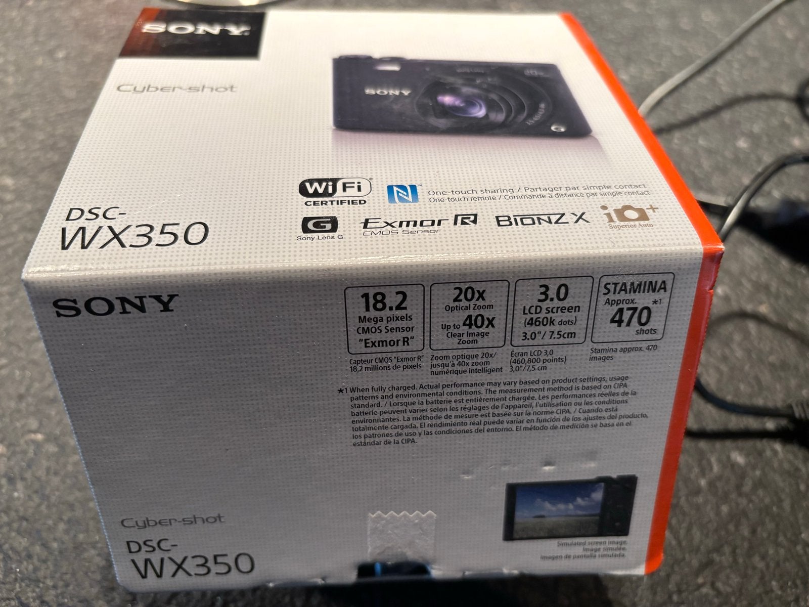 Sony Cyber-shot DSC-WX350 Compact Camera - Zwart, Audio, Tv en Foto, Fotocamera's Digitaal, Ophalen, Compact, Zo goed als nieuw