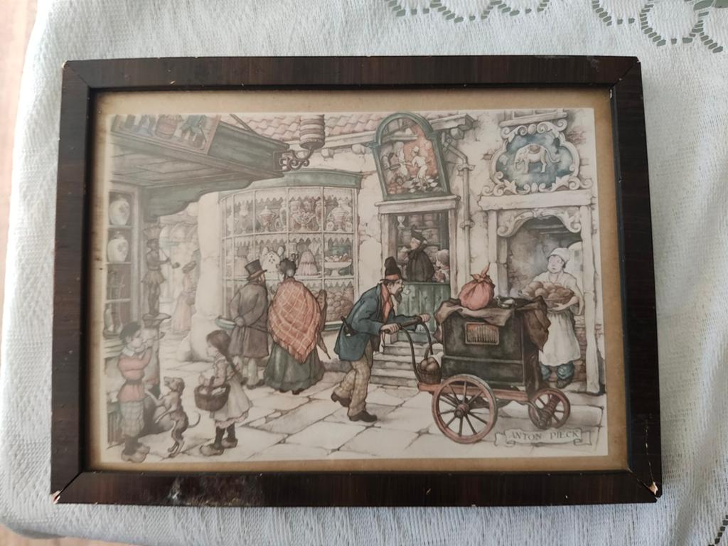 Te koop aangeboden schilderijtje van Anton Pieck., Ophalen of Verzenden