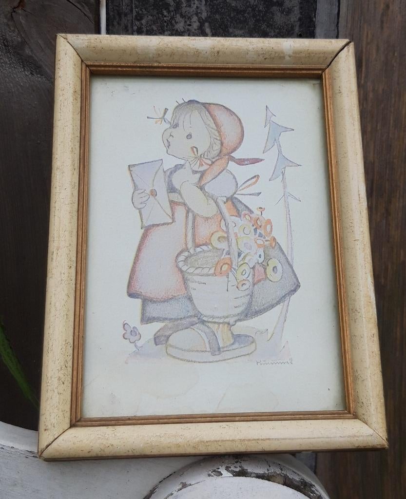 Prent prentje Hummel, 1960 tot 1980, Gebruikt, Verzenden, Prent