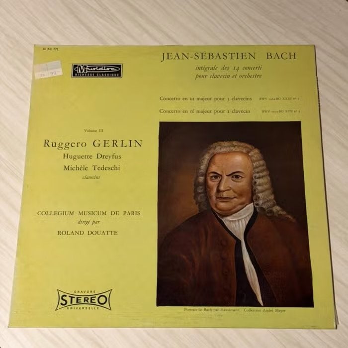 J.S. Bach - werken voor klavecimbel en orkest LP, LP, Gebruikt, Overige typen, Ophalen of Verzenden