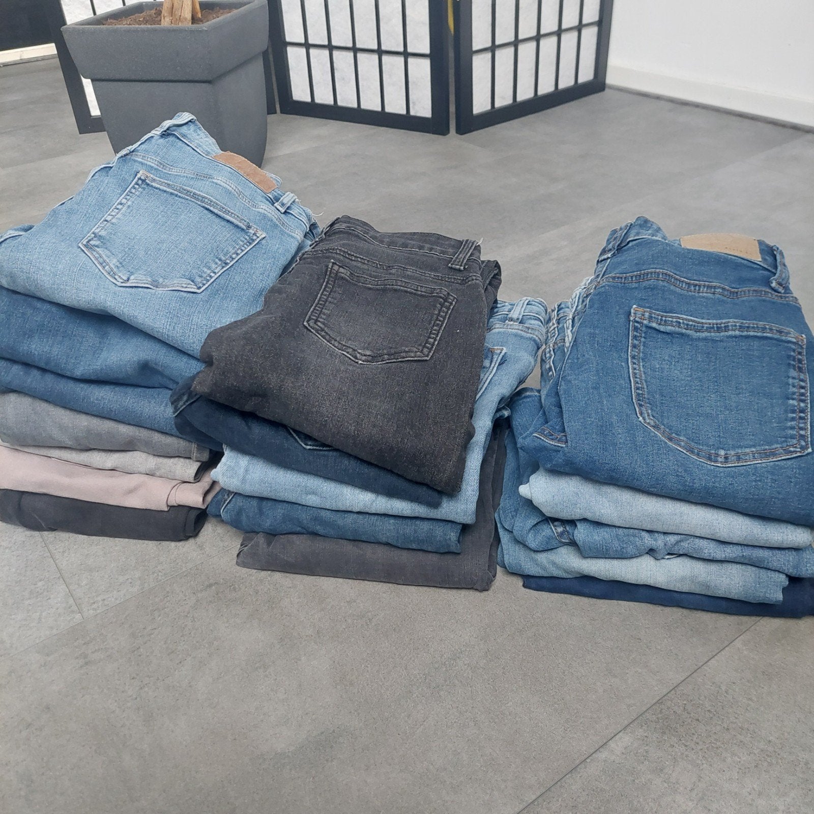 Pakket spijkerbroeken smal meisje  176/xs, Ophalen of Verzenden, Zo goed als nieuw