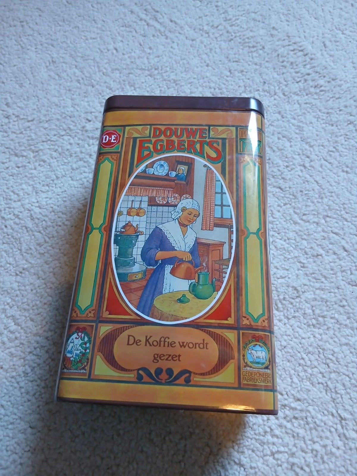 Vintage Douwe Egberts koffieblik, Ophalen of Verzenden