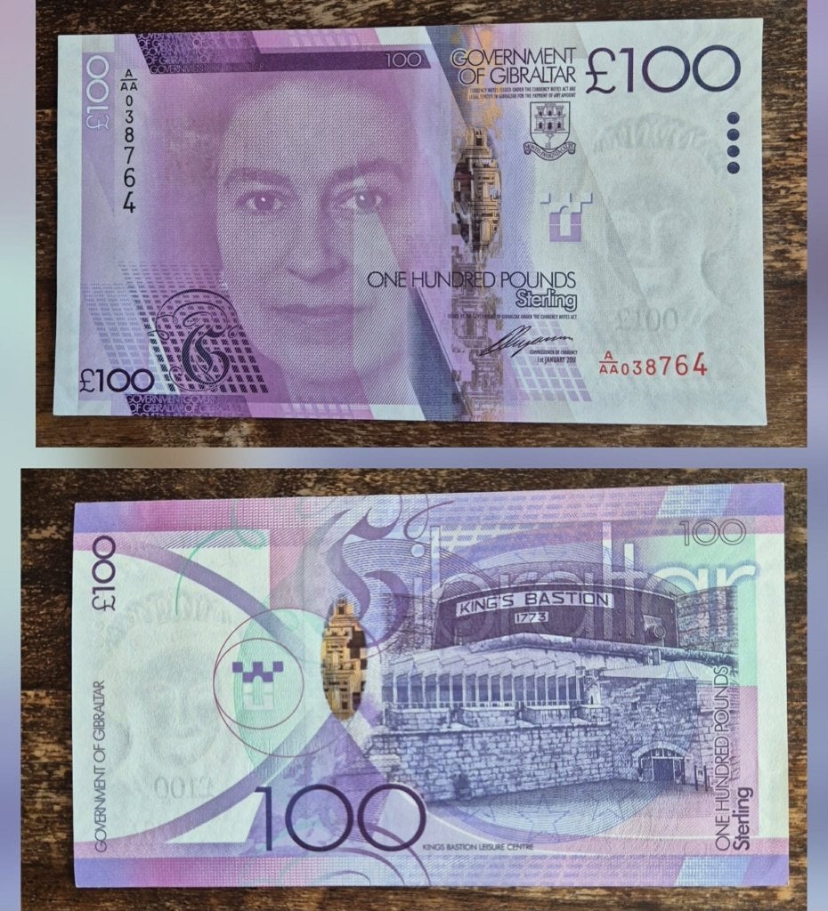 100 Pond 2011 pick39 Gibraltar UNC, Ophalen of Verzenden, Overige landen, Los biljet