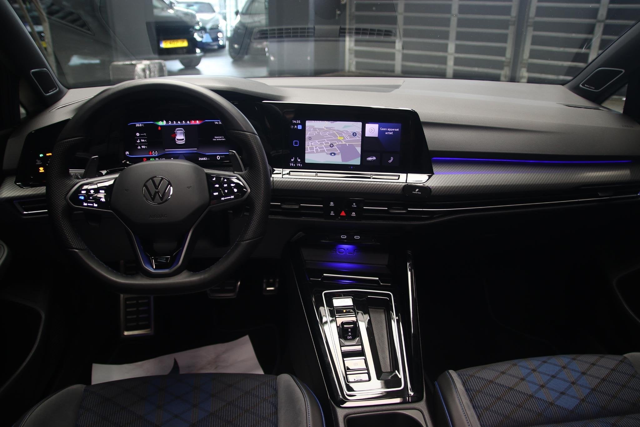 Volkswagen Golf 2.0 TSI R 4M Performance 333PK PANO-H&K-IQ L, Stof, Gebruikt, Euro 6, 4 cilinders