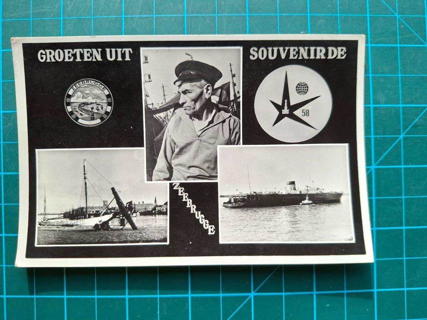 ansichtkaart Groeten uit Zeebrugge *havenzicht., Ophalen of Verzenden, 1960 tot 1980, Ongelopen, West-Vlaanderen