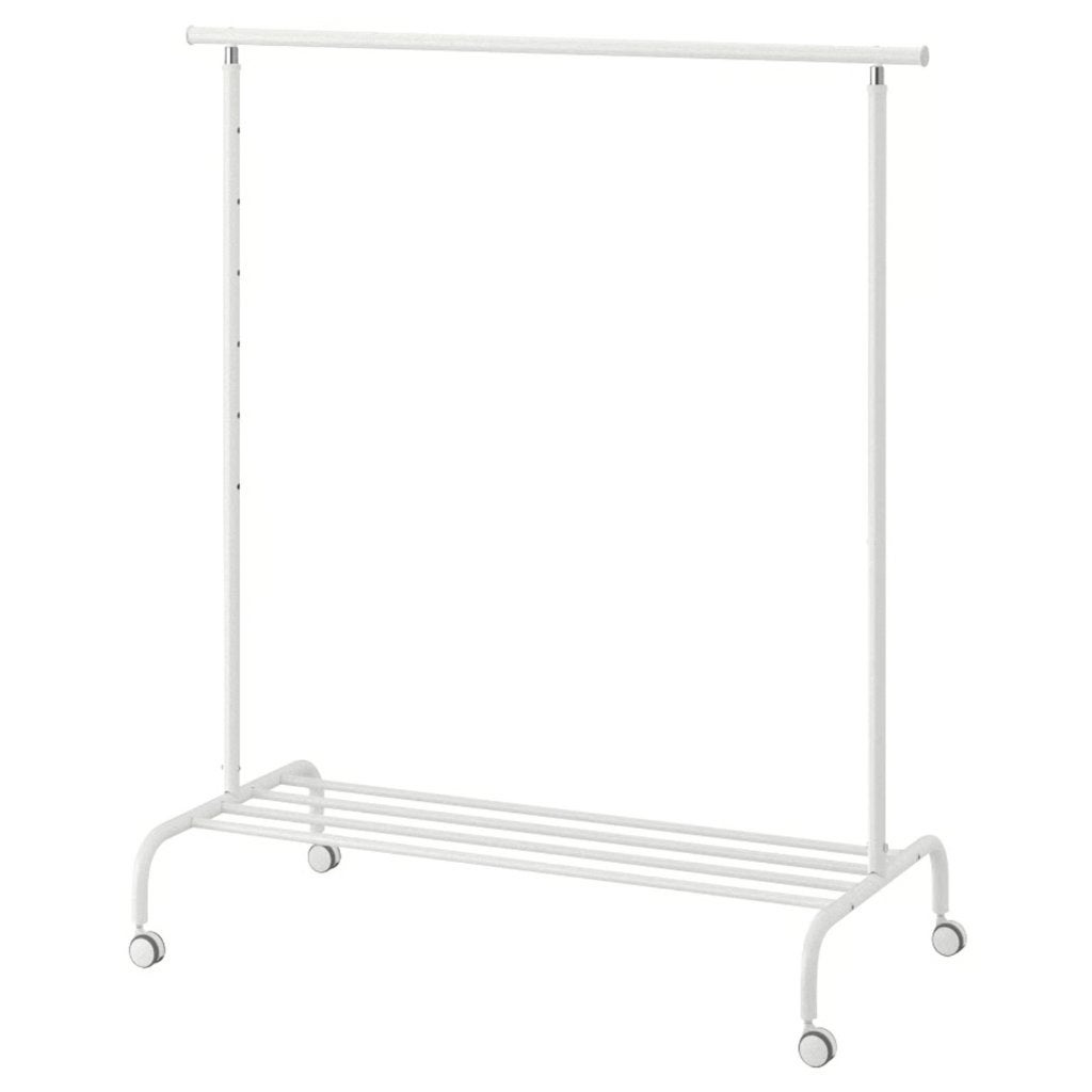 kledingrek clothing rack rigga ikea, Ophalen, Met wielen, Gebruikt