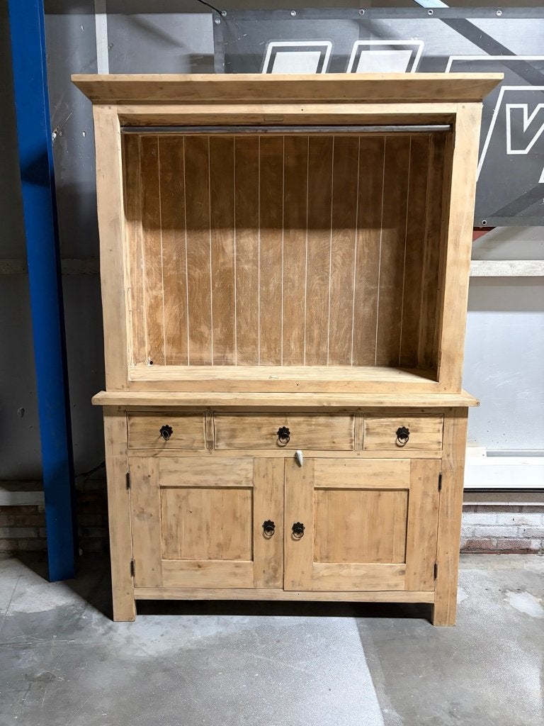Landelijke houten kast, Ophalen, Gebruikt, 100 tot 150 cm, TvH