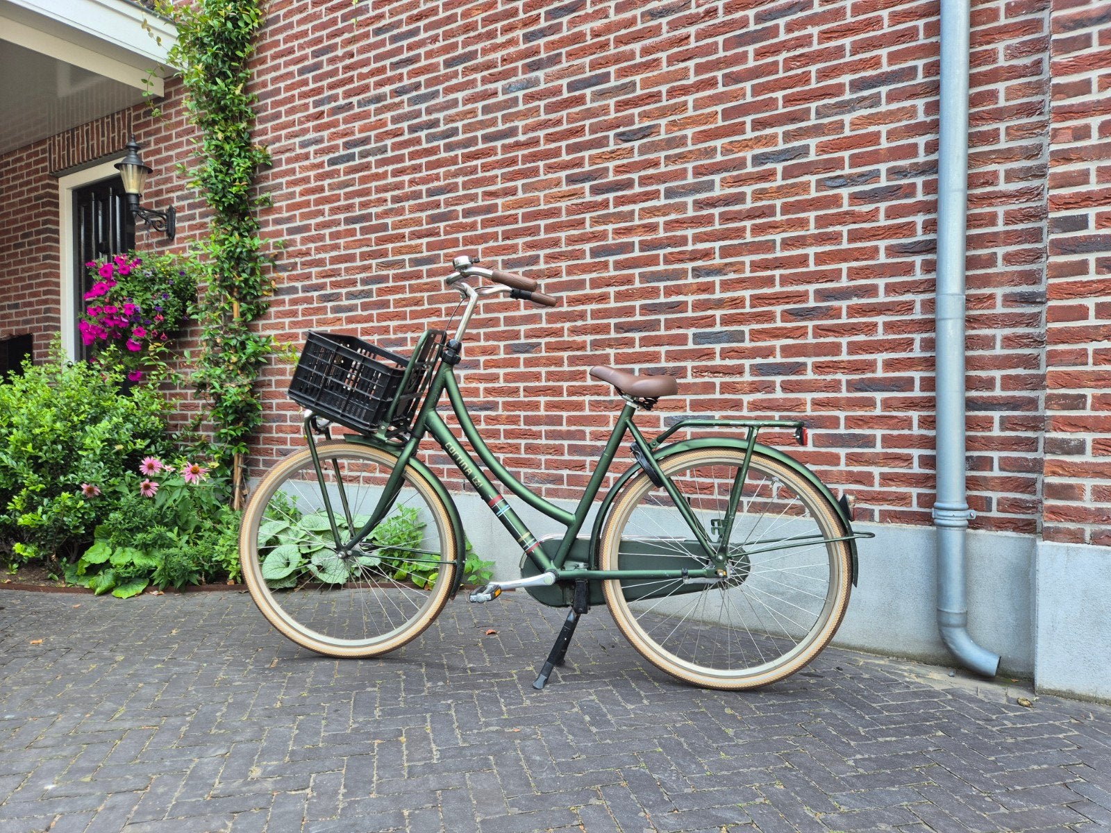 Cortina U4 Transportfiets 2019 - Hunter Green Matt - 57cm, Terugtraprem, Gebruikt, Versnellingen, 56 cm of meer