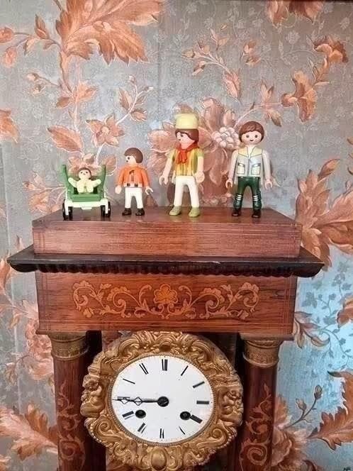 Playmobil gezin met baby in kinderwagen, Gebruikt, Complete set, Ophalen of Verzenden, Figuren