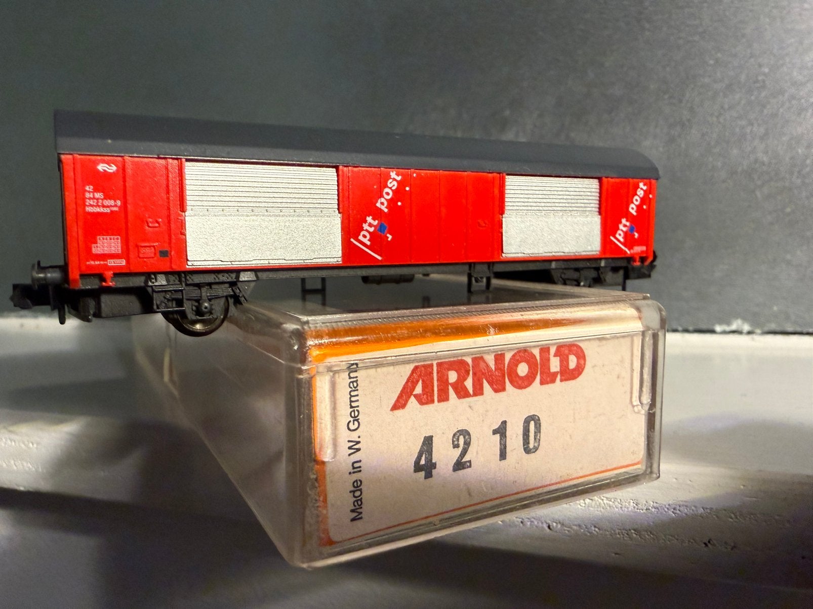 Arnold 4210 PTT Post goederen wagon 2 stuks, Arnold, Gelijkstroom, Wagon, Ophalen of Verzenden