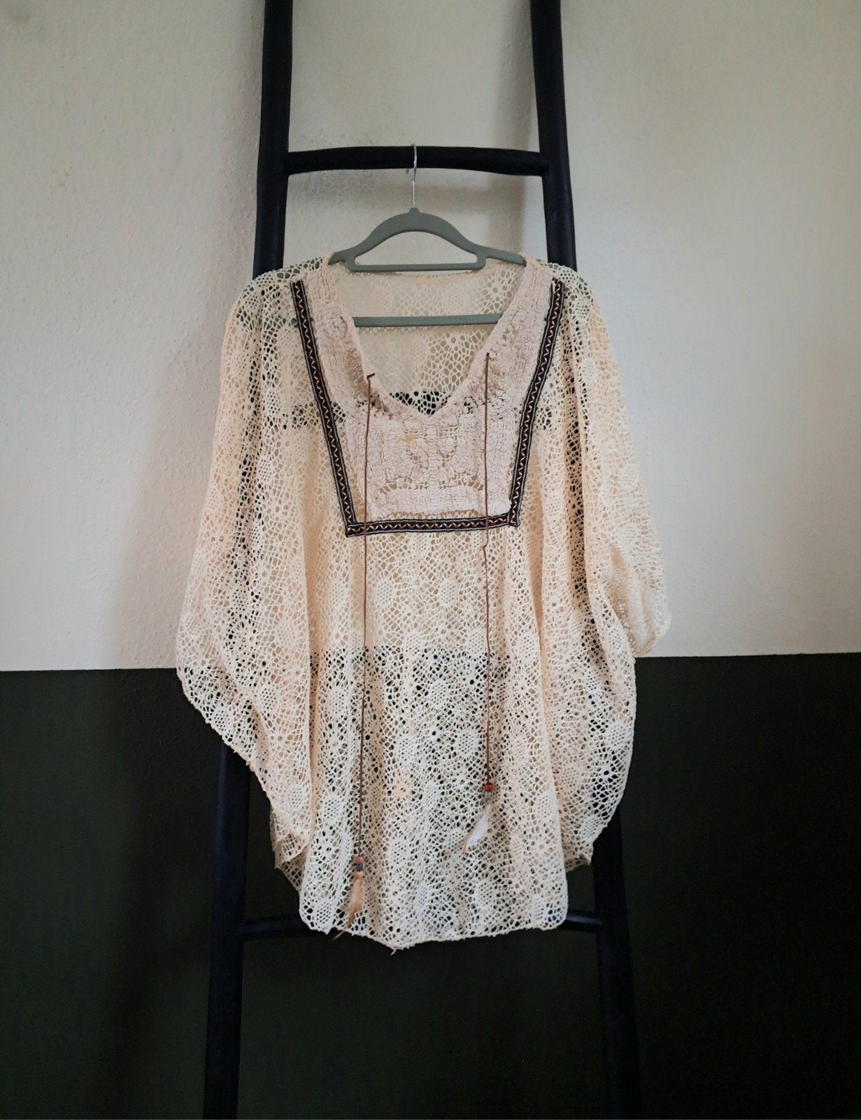 Ibiza Boho Zomer Tuniek 🛍, Maat 42/44 (L), TU, Gedragen, Meerkleurig