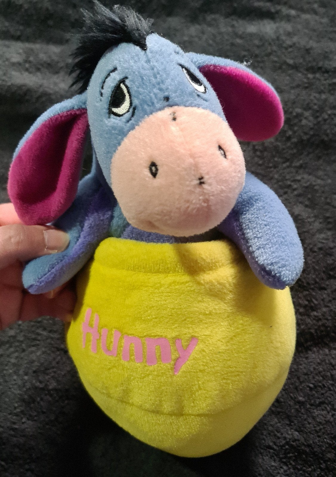 Eeyore knuffel in 'Hunny' potje - Disney Winnie de Poeh, Disney, Disney, Overige typen, Blauw