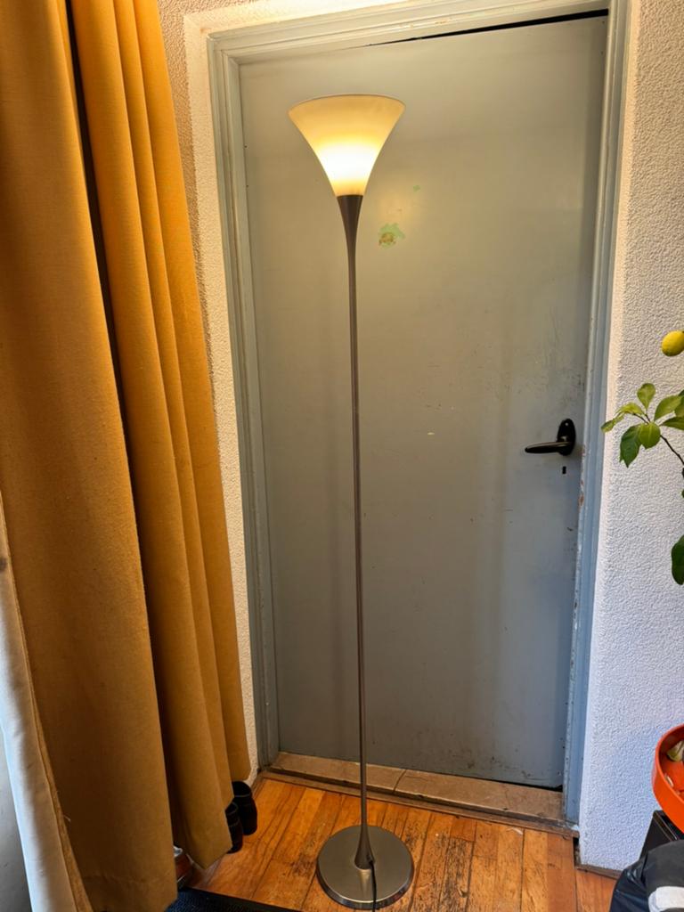 Lonea, Vloerlamp,zeventies,eighties,Florian Schulz,vintage, Ophalen of Verzenden, Glas, 150 tot 200 cm, Zeventies,eighties,modern