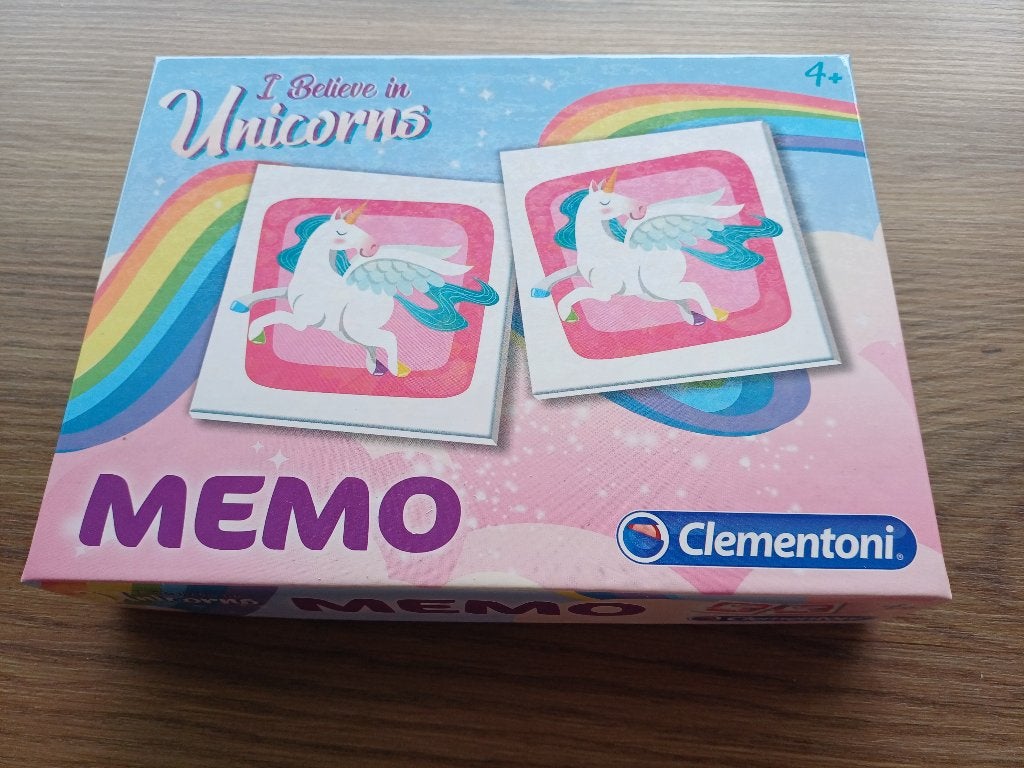 zgan.Memo I Believe in Unicorns Clementoni, Ophalen of Verzenden, Zo goed als nieuw