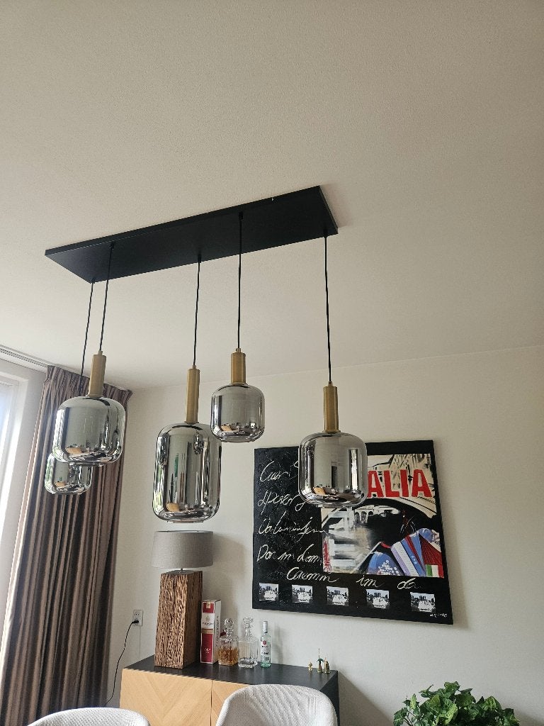 Hanglamp => Prachtig modern design., Huis en Inrichting, Ophalen, E27 (groot), Modern, Glas