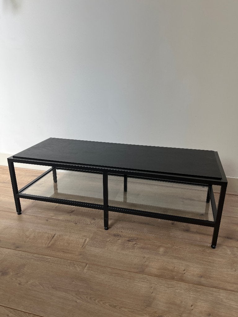 IKEA VITTSJÖ tv-meubel / salontafel zwart 100 cm, Ophalen, Minder dan 50 cm, 100 tot 150 cm, Industrieel, modern
