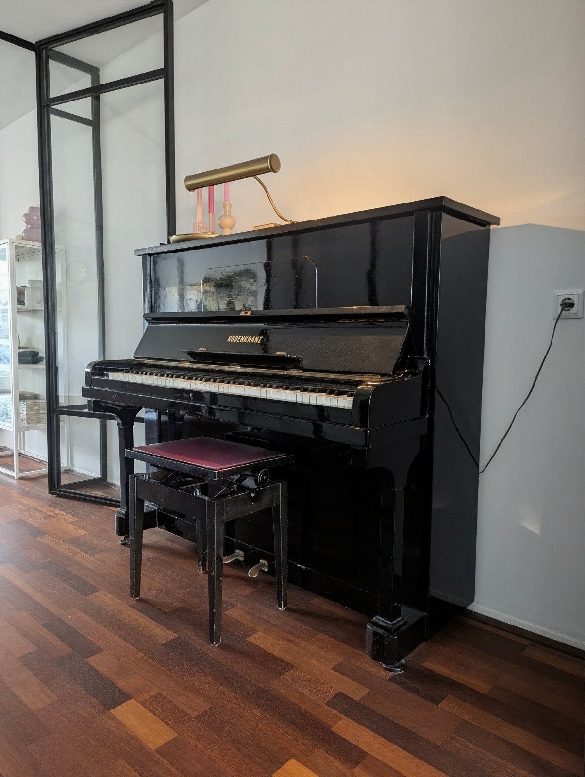 Sfeervolle & Karaktervolle Rosenkranz Piano (ca. 1920), Ophalen, Gebruikt, Zwart, Piano