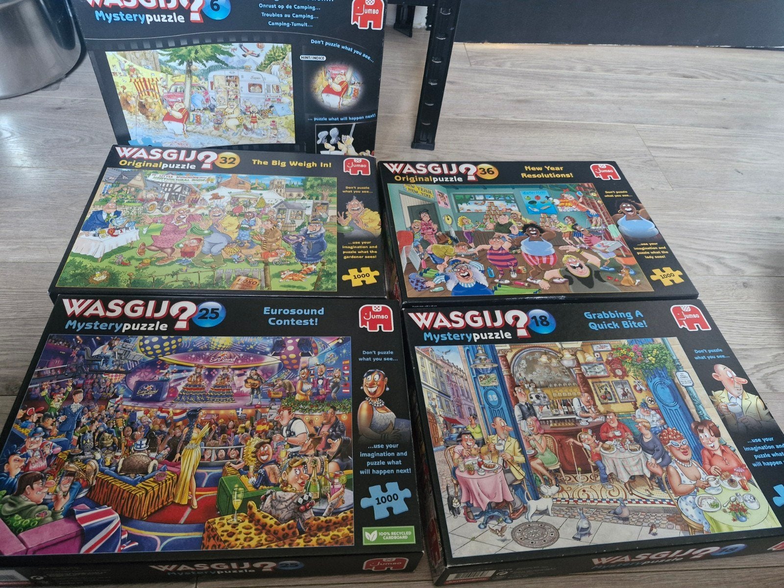 Wasgij Puzzels - Diverse Mystery- en Originalpuzzels, Kinderen en Baby's, Ophalen of Verzenden, Meer dan 50 stukjes, Gebruikt