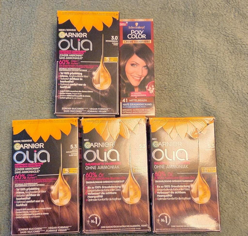 Nieuw! haarverf: Garnier Olia & Schwarzkopf Poly Color, Ophalen, Nieuw, Overige typen
