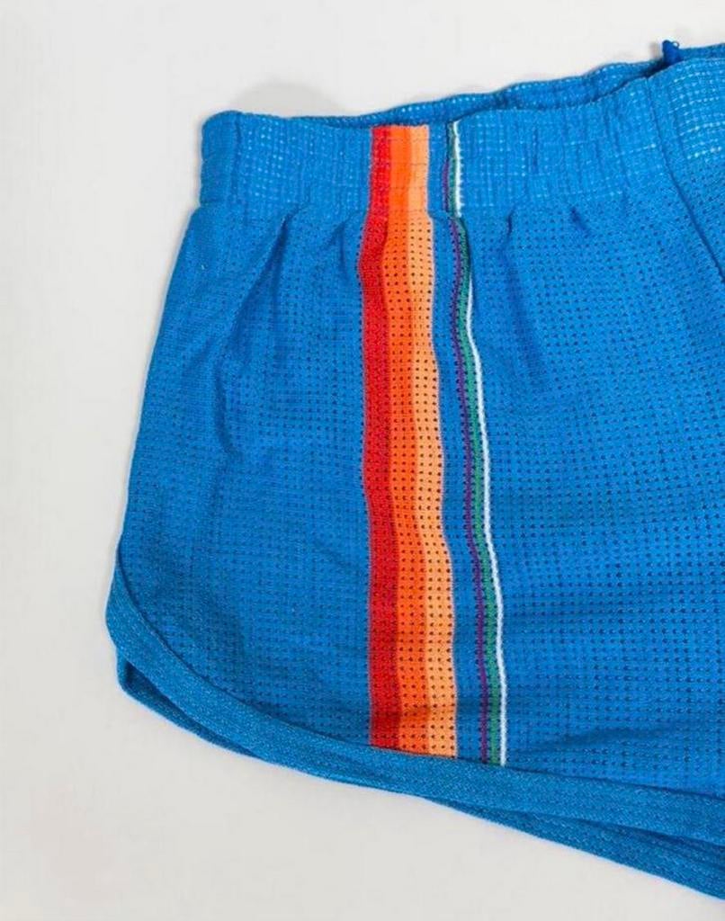 Vintage Le Coq Sportif mesh shorts dames sportbroek broekje, Blauw, Ophalen of Verzenden, Zo goed als nieuw, H
