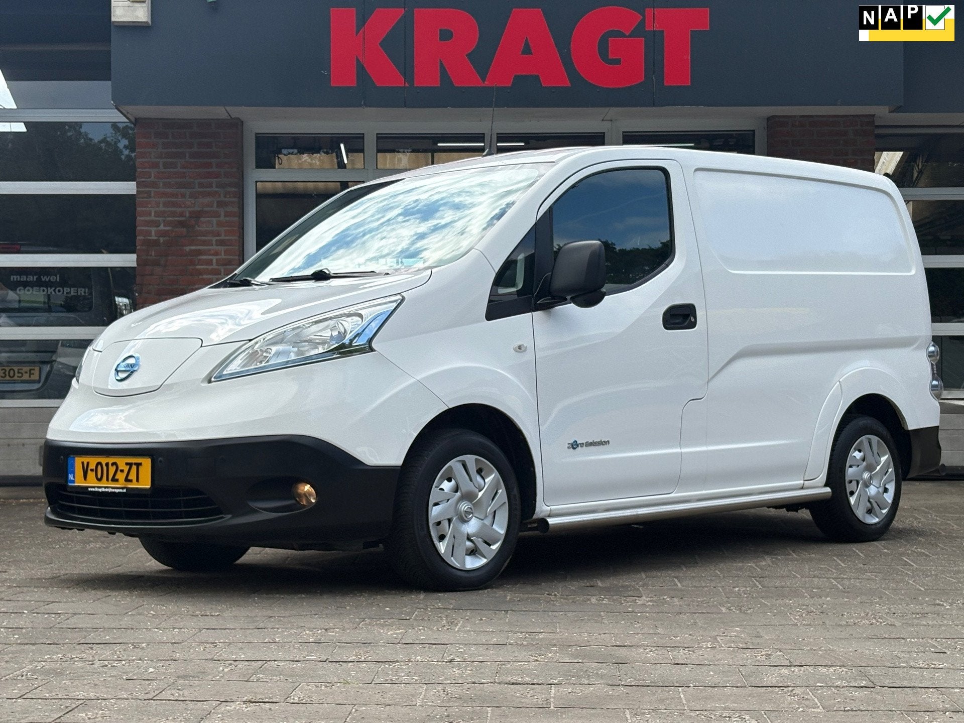 Nissan E-NV200 Optima 40 kWh|SOH 87%|NAP|airco|cruise|achter, Gebruikt, Zwart, 450 kg, Wit