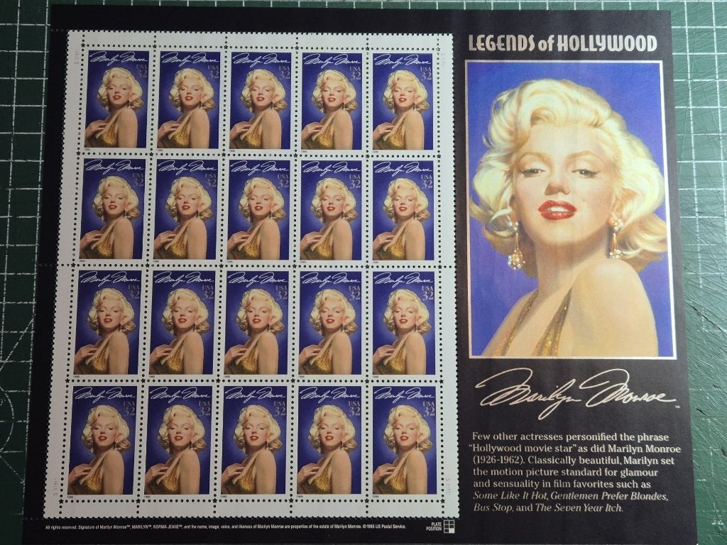 USA 1995 / Souvenir Sheet Marilyn Monroe / Postfris, Ophalen of Verzenden, Postfris, Noord-Amerika