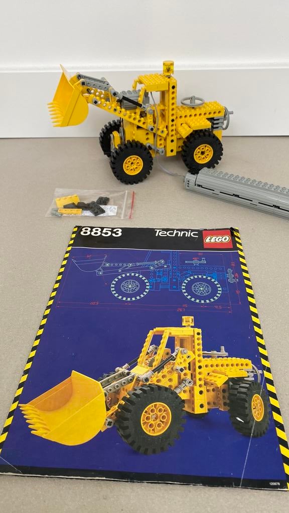 Lego 8853 Technic Shovel + Motortje, Ophalen of Verzenden, Zo goed als nieuw