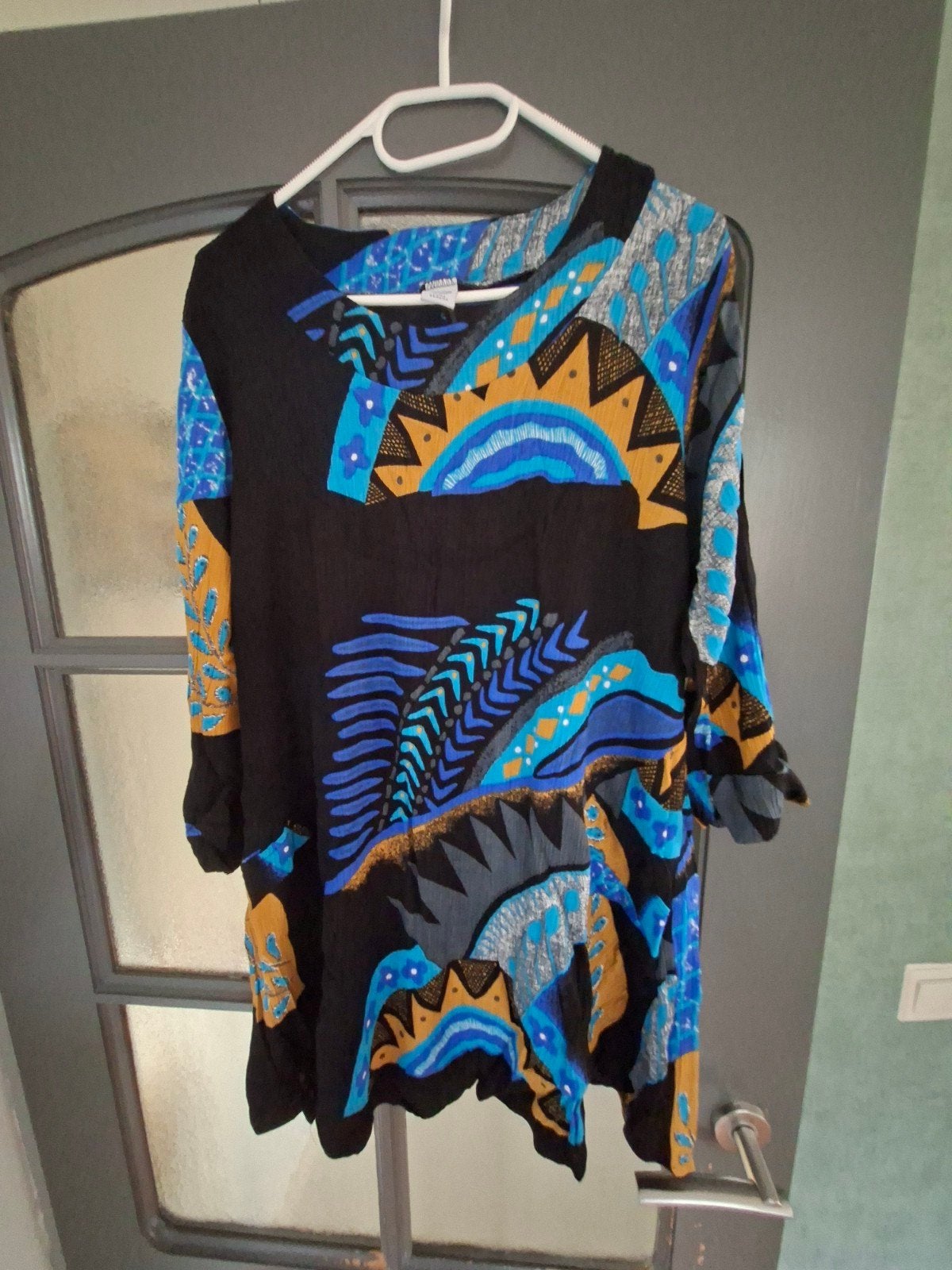 Luna Serena Tuniek - XL - Zwart met kleurrijke print, Zwart, Maat 46/48 (XL) of groter, Ophalen of Verzenden, Zo goed als nieuw