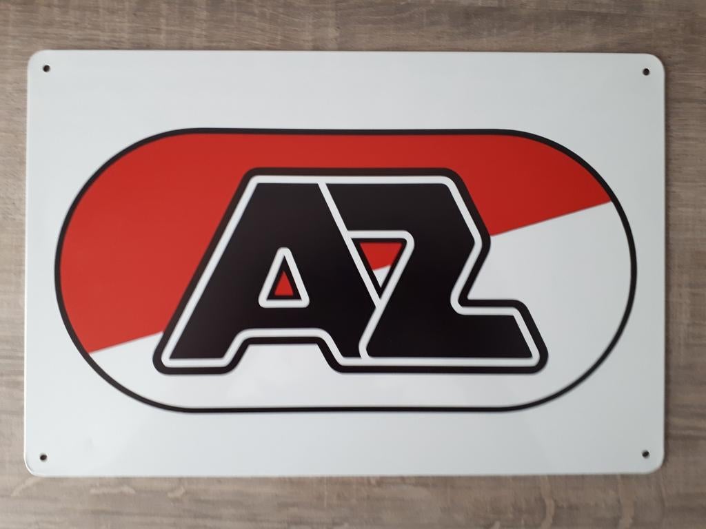 AZ Alkmaar 20x30 cm Metalen Reclamebord, Verzamelen, Ophalen of Verzenden, Nieuw, AZ