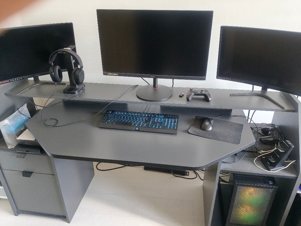 Parisot Antraciet Game bureau (L 180 cm x H 92 cm x D 67 cm), Ophalen, Zwart, Gebruikt, Hout