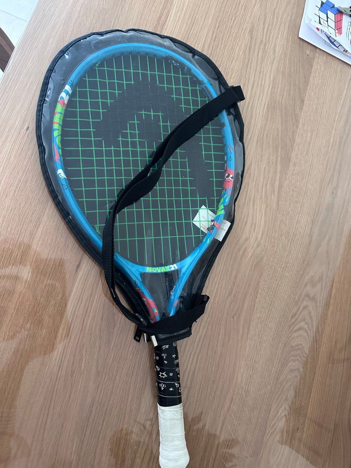 Head Novak 21 Tennisracket voor kinderen met hoes, Sport en Fitness, Gebruikt, L00, Ophalen of Verzenden, Head