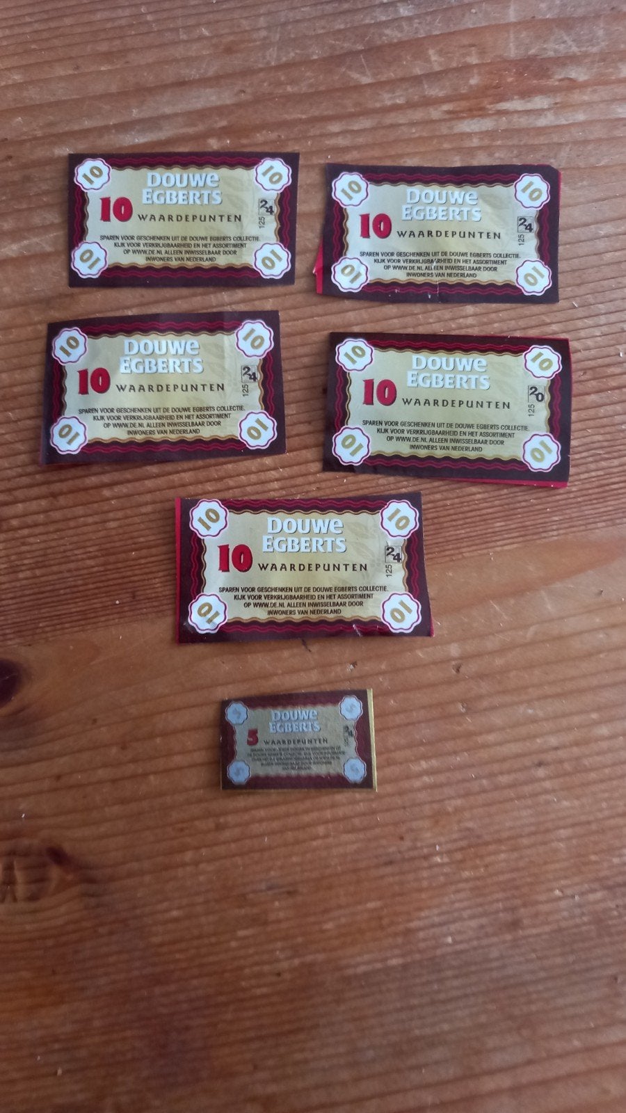 Douwe Egberts punten. 65 punten., Ophalen of Verzenden, Koffie of Thee, Zegels, Bonnen of Punten