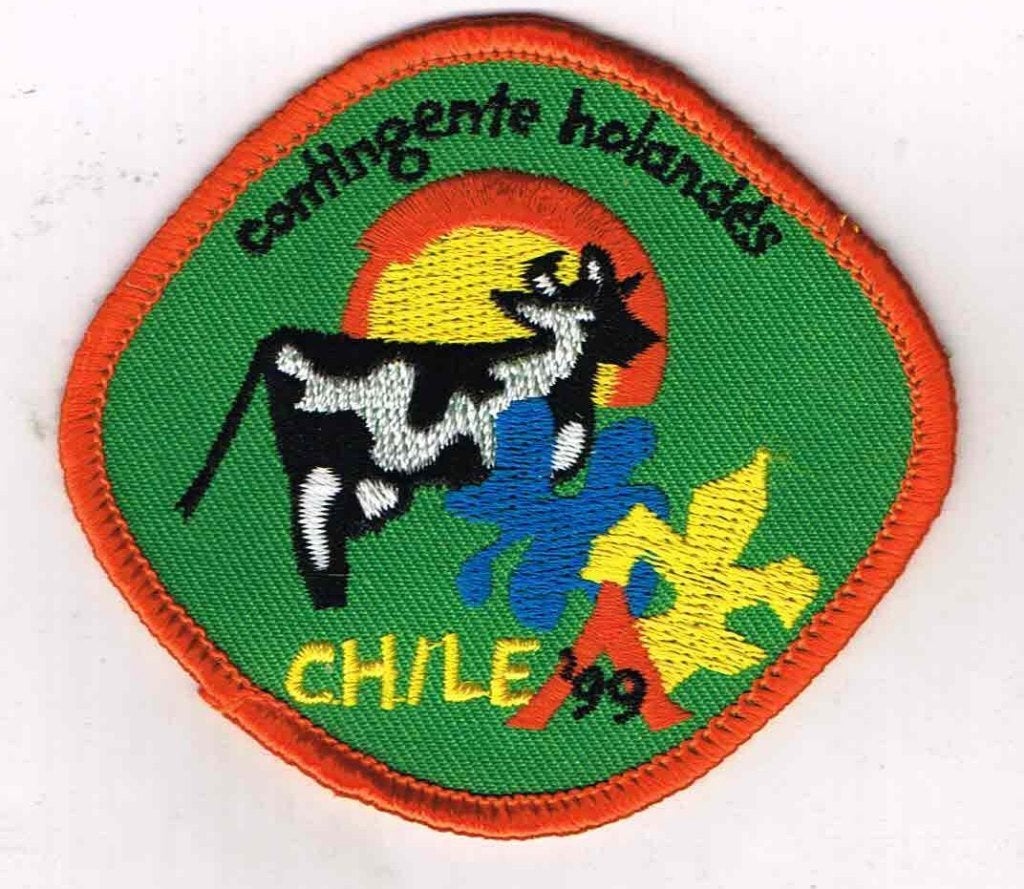 Scouting Wereld Jamboree 1999 Chili - Contigente Holandes, Ophalen of Verzenden, Embleem, Speld of Insigne