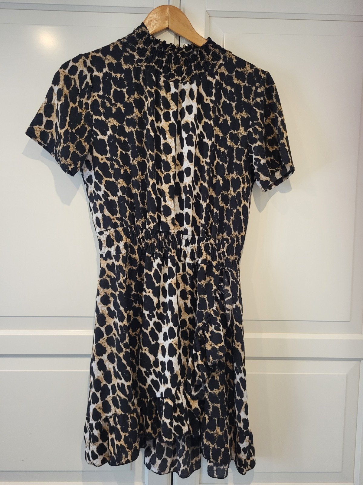 Costes Studio Leopard Smock Jurk Maat M, Maat 38/40 (M), Zwart, Ophalen of Verzenden, Zo goed als nieuw