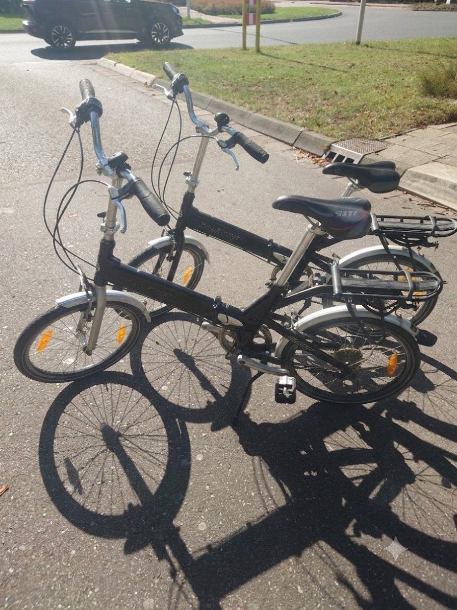 2 X Giant Halfway Aluminum Vouwfietsen met 6 versnellingen, Fietsen en Brommers, Versnellingen, Ophalen of Verzenden, Zo goed als nieuw