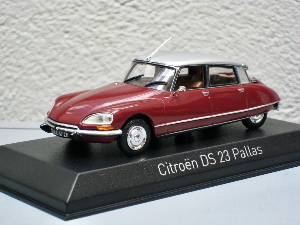 Citroen DS 23 Pallas granaatappelrood, zilver dak Norev 1:43, Ophalen of Verzenden, Nieuw, Auto, Norev