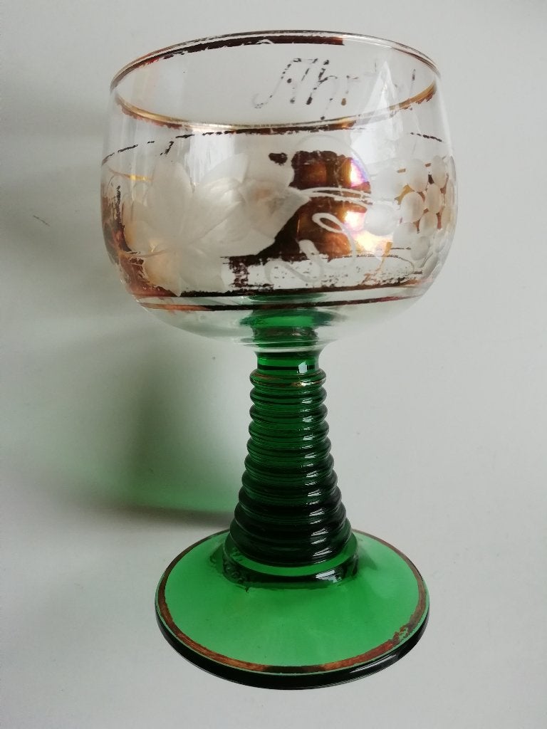 Duitse roemer wijnglas Ahrtal minstens 50 jaar oud, Antiek en Kunst, Ophalen of Verzenden