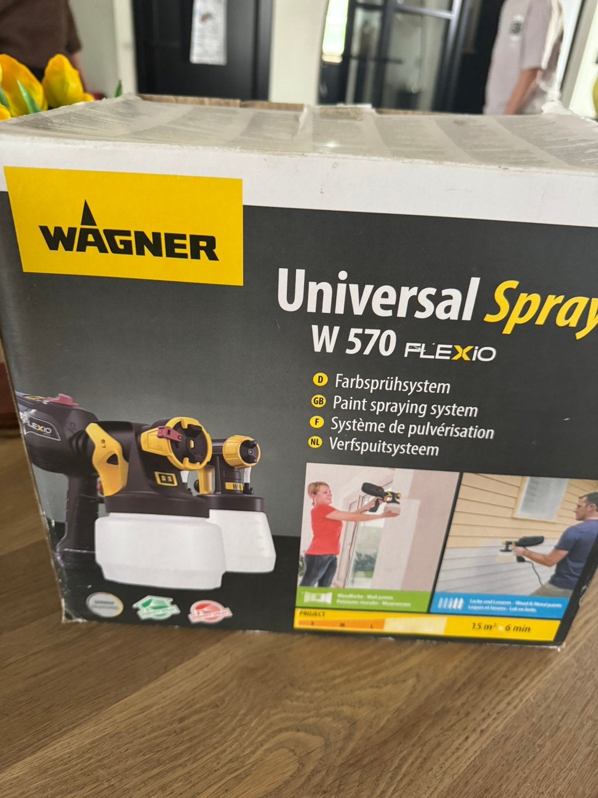 Wagner W570 Flexio Z.G.A.N., Doe-het-zelf en Verbouw, Schildersmaterialen, Ophalen, Zo goed als nieuw, Verfspuit of Verfpomp