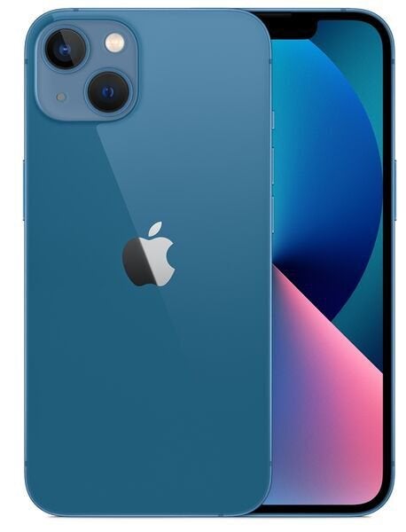 Iphone apple 13 | gebarsten achterkant, 128 GB, Blauw, Ophalen of Verzenden, Zo goed als nieuw