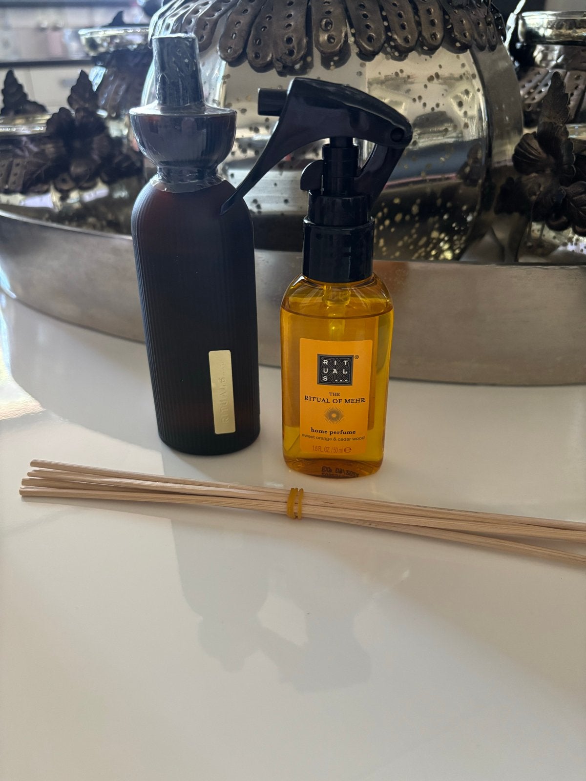 Rituals The Ritual of Mehr mini Geurstokjes & roomspray, Nieuw, Ophalen of Verzenden, Glas, Oranje