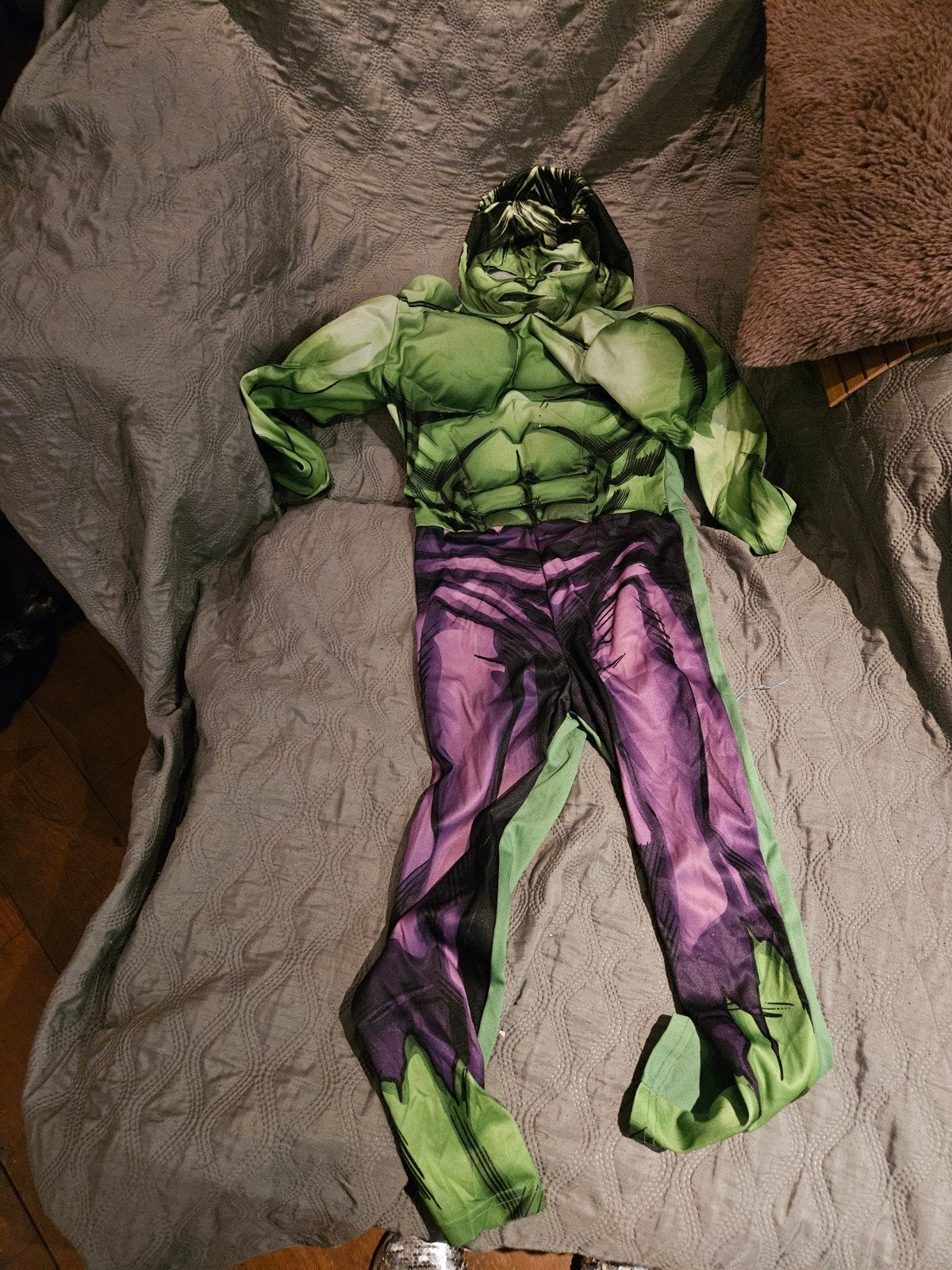 Hulk Verkleedpak met Borstspieren en Sixpack - Maat 110/116, Ophalen, Gebruikt, 110 t/m 116, Jongen