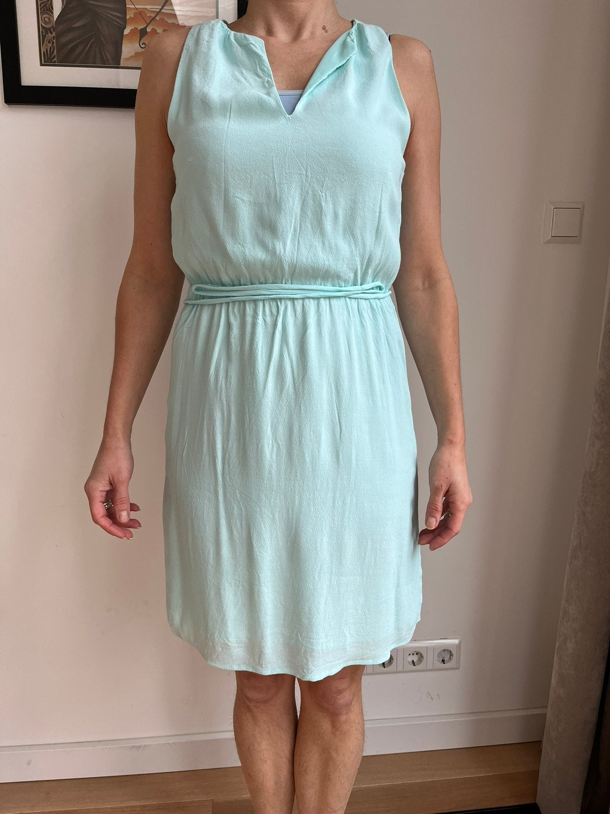 Jurk Mango mt 36/38, Ophalen of Verzenden, Gedragen, Maat 36 (S), Knielengte