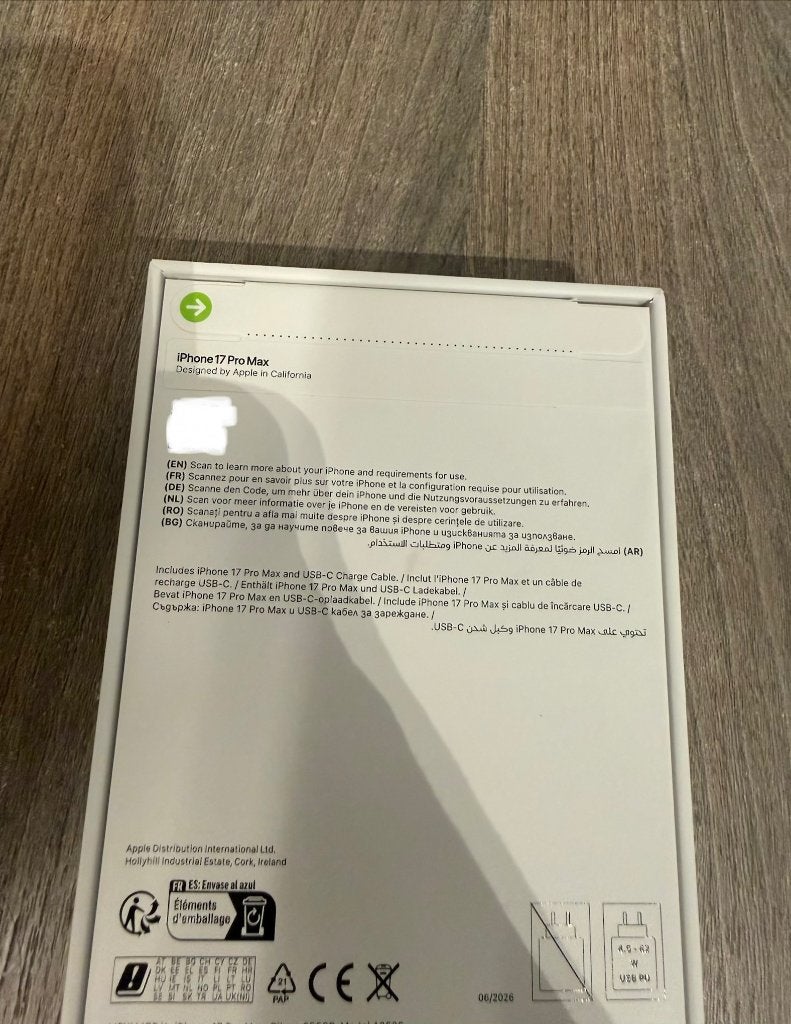 Iphone 17 pro max 256gb, Telecommunicatie, Mobiele telefoons | Apple iPhone, Ophalen, 256 GB