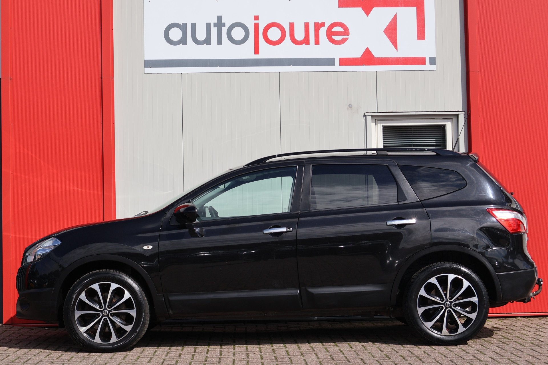 Nissan QASHQAI+2 1.6 dCi 360 (bj 2014), Auto's, Euro 5, Stof, Gebruikt, Zwart