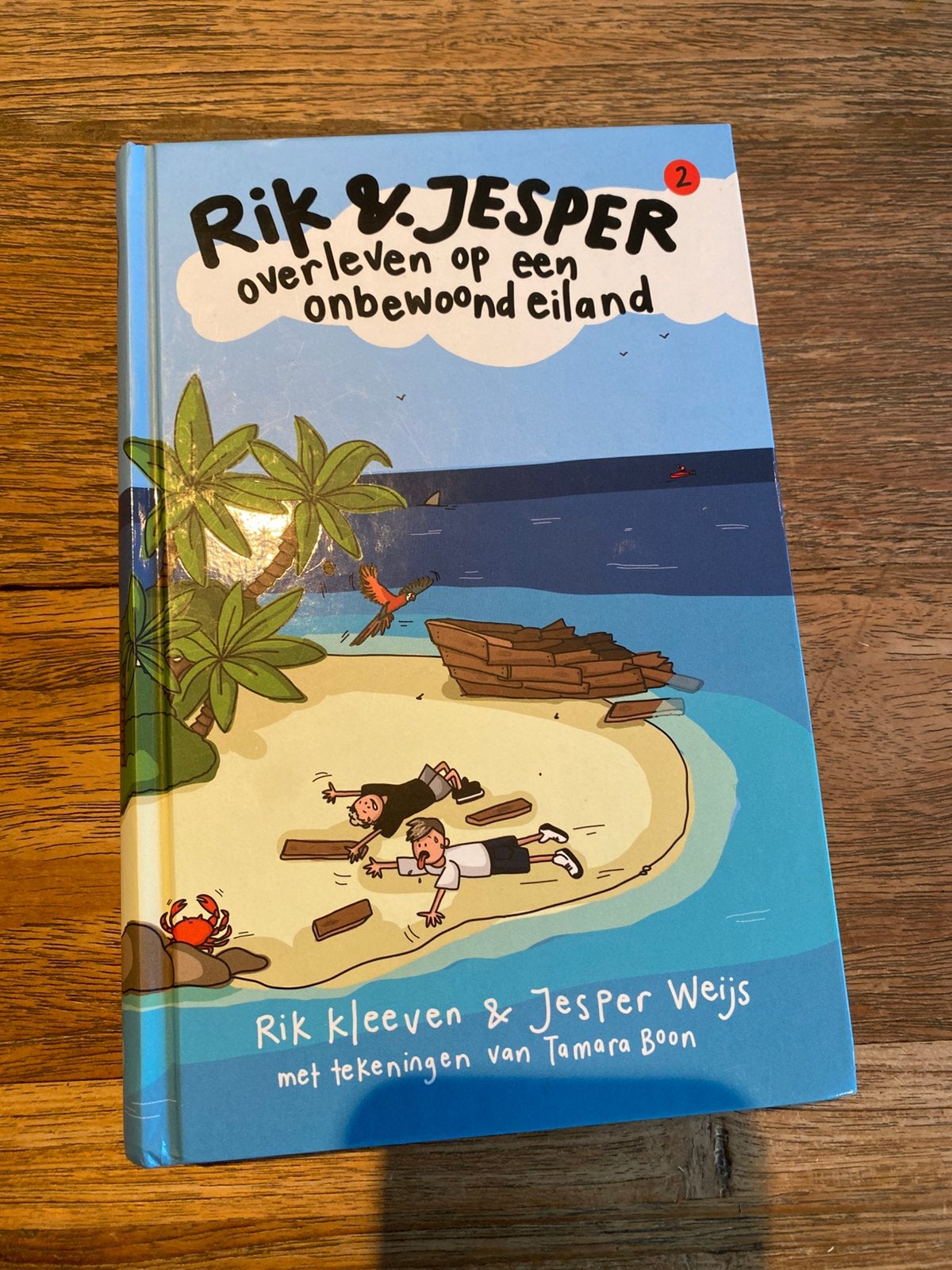 Rik en Jesper overleven op een onbewoond eiland, Fictie algemeen, Rik Kleeven; Jesper Weijs, Ophalen of Verzenden, Zo goed als nieuw