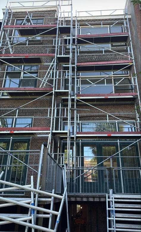 Steiger/ rolsteiger voor gevelwerkzaamheden, Ophalen of Verzenden, Zo goed als nieuw, Gevelsteiger, 5 meter of hoger