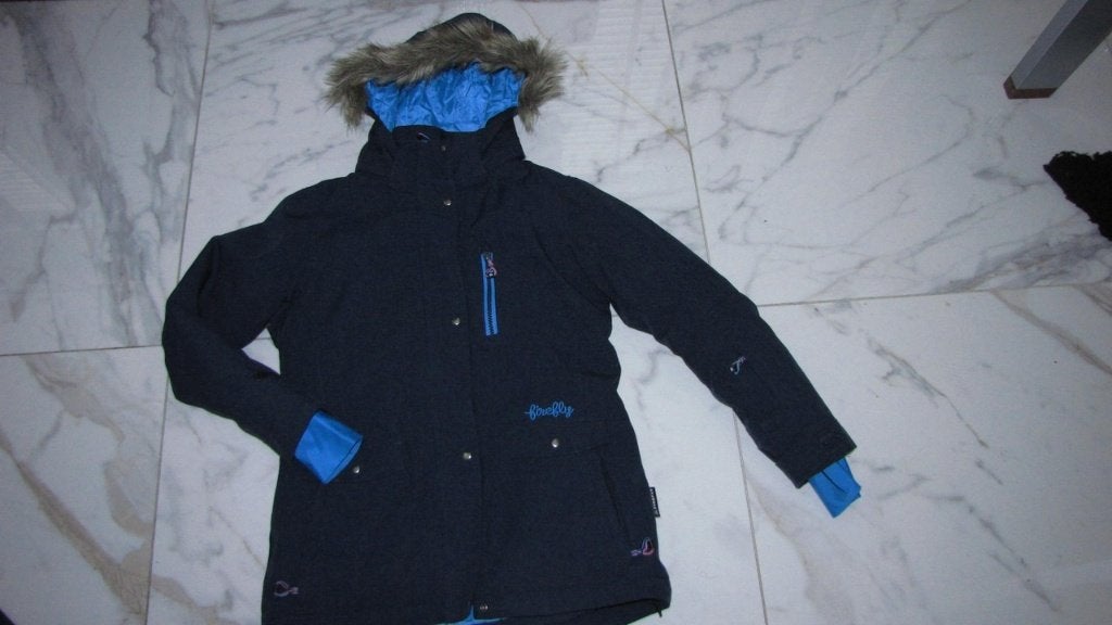 140 FIREFLY winterjas skijack donkerblauw, Ophalen of Verzenden, Zo goed als nieuw, Meisje, Jas