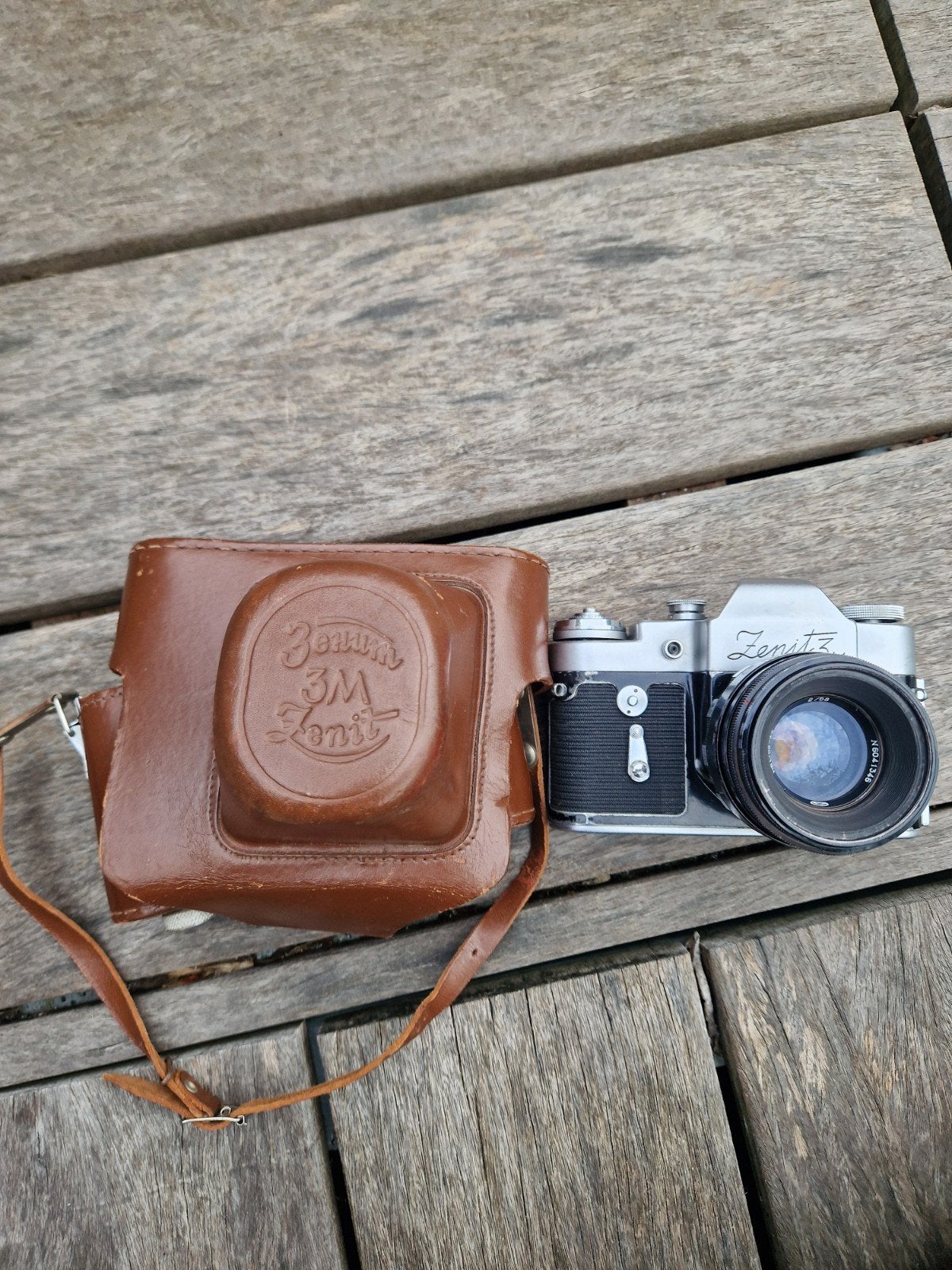 Zenit 3M KMZ Helios 44-2 58mm f2 MMZ, Ophalen of Verzenden, Zo goed als nieuw, Spiegelreflex, Overige Merken