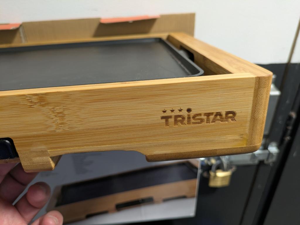 TriStar Bamboo griddle, Ophalen of Verzenden, Zo goed als nieuw, Tafelgrill